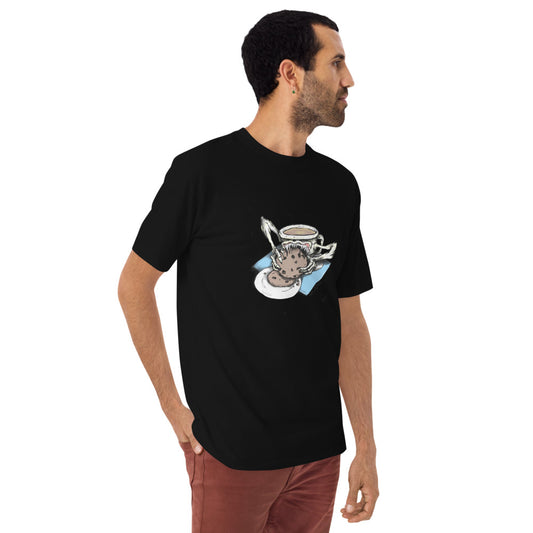 coffee w a cookie premium t shirt